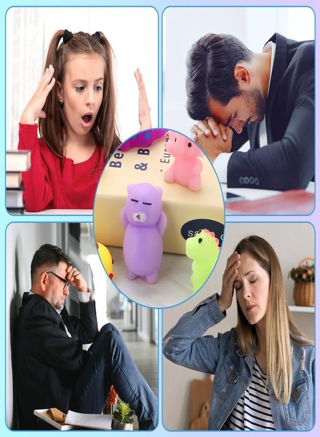 ANAB GI مجموعة ألعاب ANAB GI Squishies، 5 قطع، هدايا حفلات للأطفال، لعبة موتشي إسفنجية، ألعاب صغيرة لطيفة للأطفال، ألعاب موتشي لتخفيف التوتر والقلق، حشوات لسلال عيد الفصح مع صندوق تخزين - Image 4